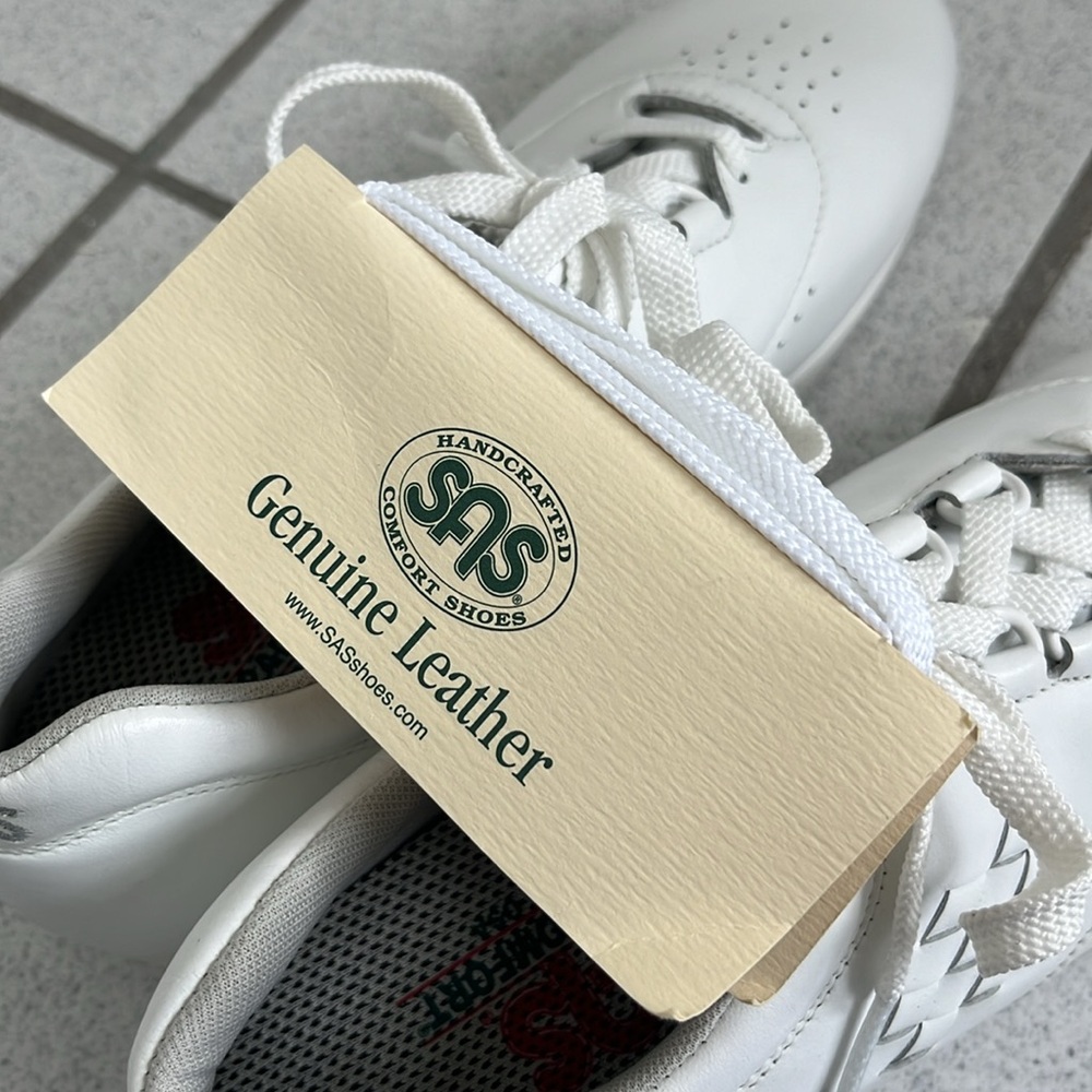 SAS Womens Ft Mesh White Walking Shoes - Size 8.5 - Picture 9 of 10